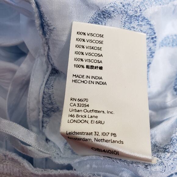 Free People Womens XS Sahara Embroidered Crop Top Blue NEW - Picture 14 of 14